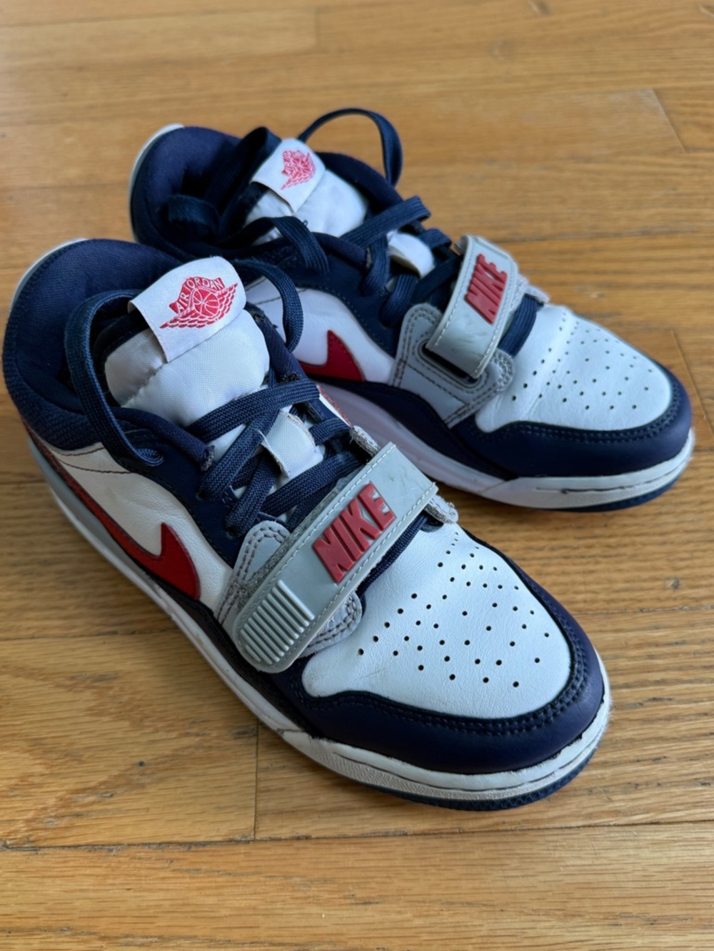 Nike Air Jordan Legacy 312 Low GS White Navy Kids Youth CD9054-146 Size 4.5Y